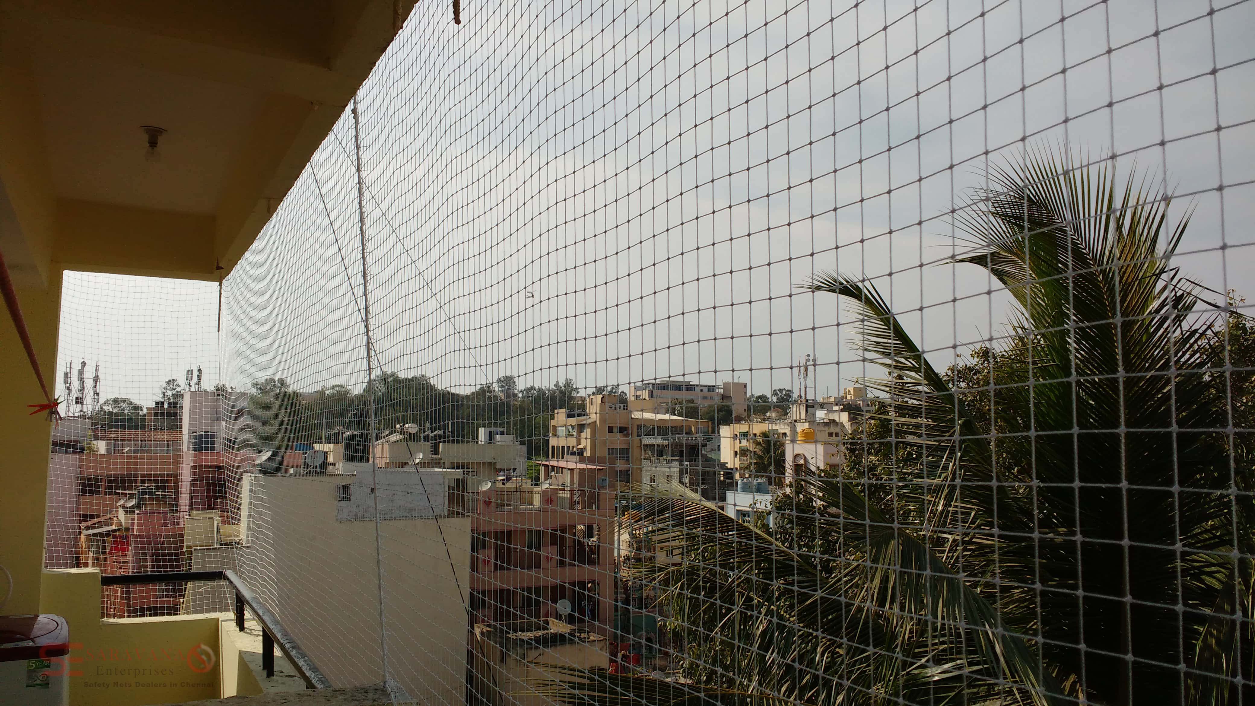 Pigeon Balcony Safety Nets Chennai Saravana Enterprises Call Us at